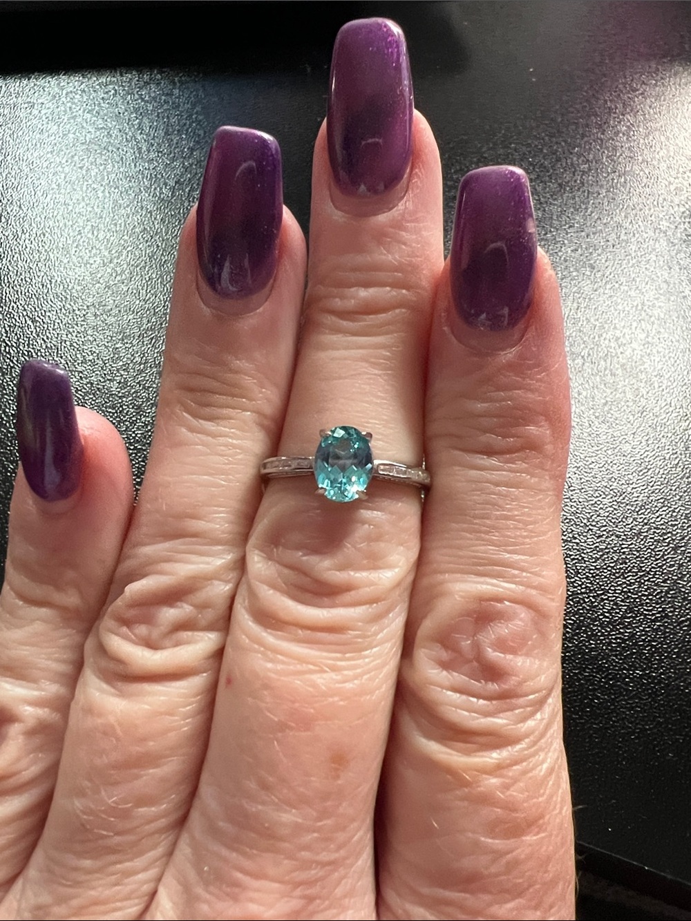 Topaz Oval Gemstone Sterling Ring
